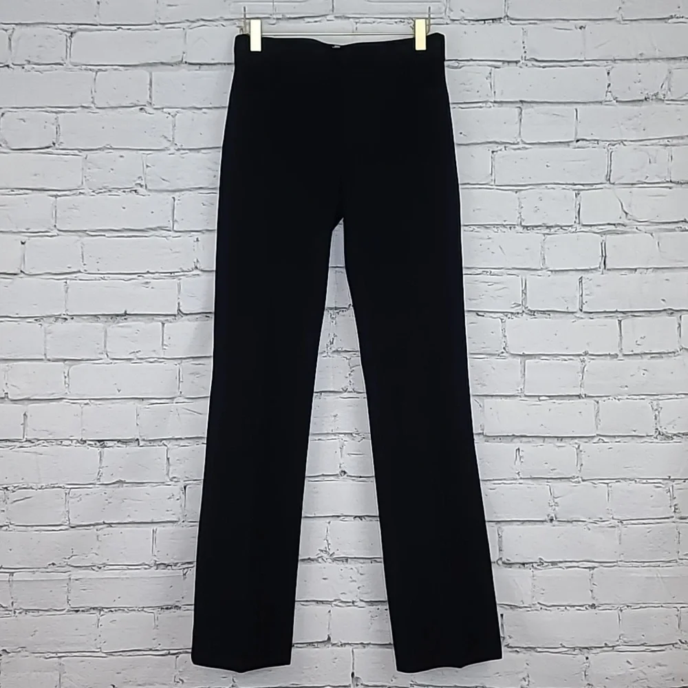 Banana Republic Classic Mid-Rise Straight Leg Flat Front Sloan Trouser in Black